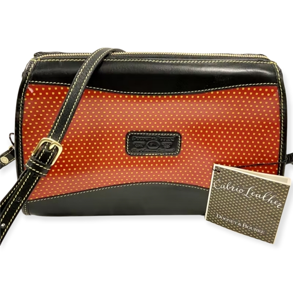 NEW Dooney & Bourke Vintage Cabrio Leather Crossbody Purse Zip Top Handbag Bag